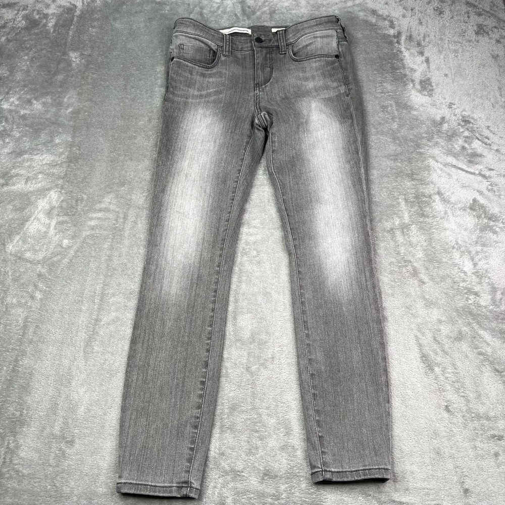 Pilcro and‎ The Letterpress Stet Jeans Womens 29 Gray Faded Straight Leg Grunge